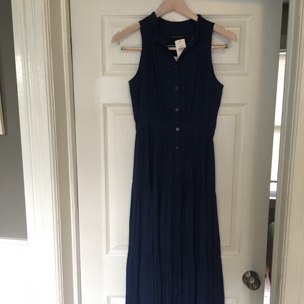 Royal Blue Banana Republic Maxi